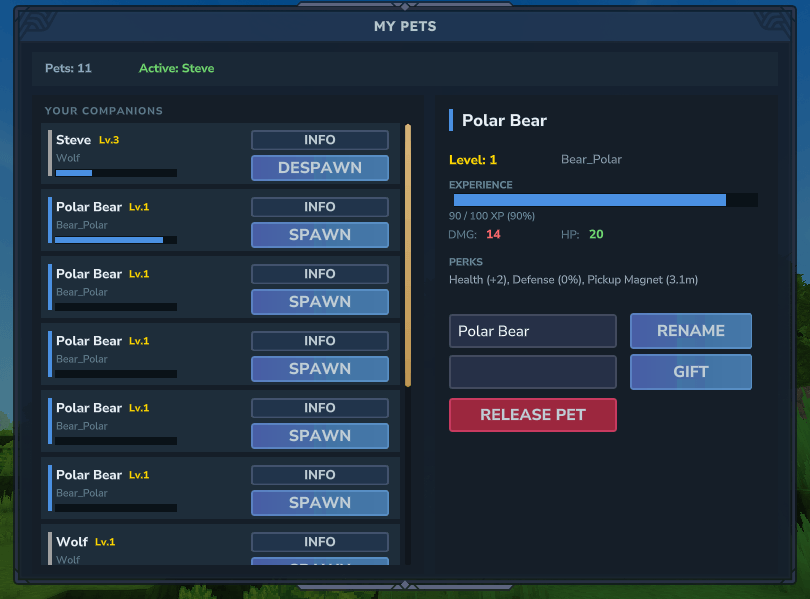 PetsPlus UI preview