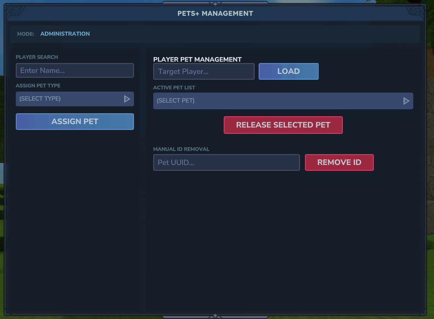 PetsPlus admin UI